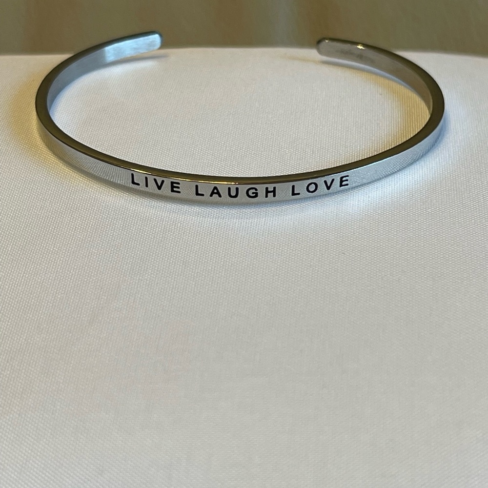 MantraBand - LIVE LAUGH LOVE - Stainless Steel